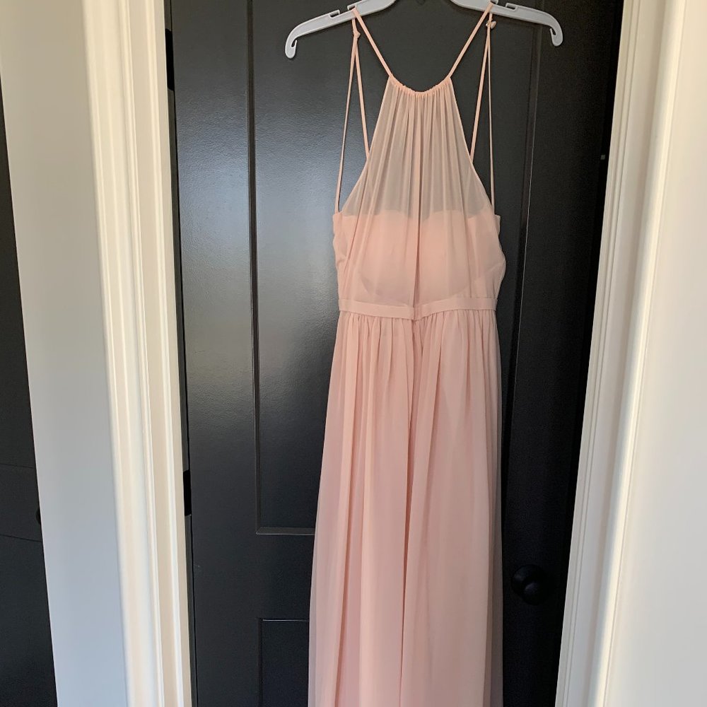 Bill Levkoff shell pink bridesmaid dress - NWT